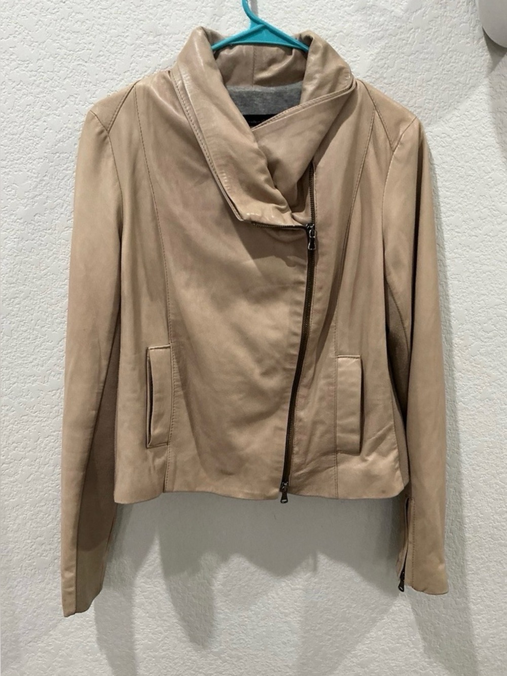 Dolan Leather Jacket Women’s Small Tan/Brown Moto